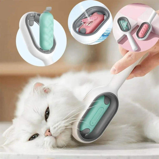 Spazzola Grooming 4 in 1 HelloPawly — Spazzola e Lava il tuo gatto in una sola passata